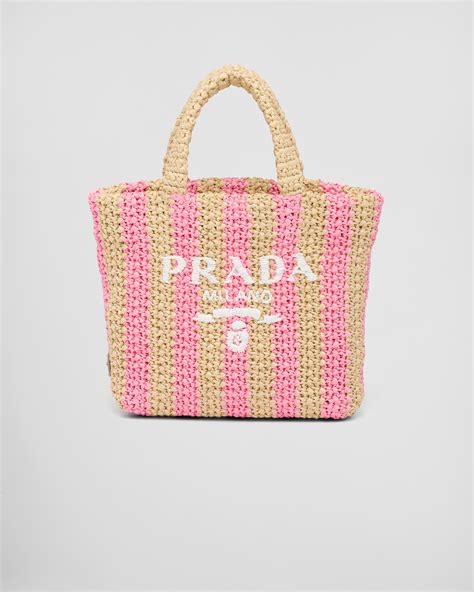 prada wicker bag pink|prada foldable shopping tote.